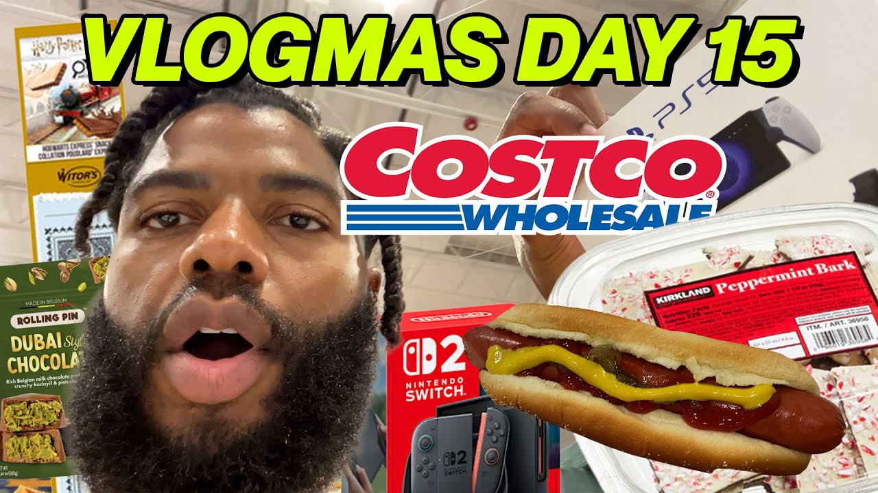 he's paying for it ALL: a costco shopping spree! (vlogmas day 15)