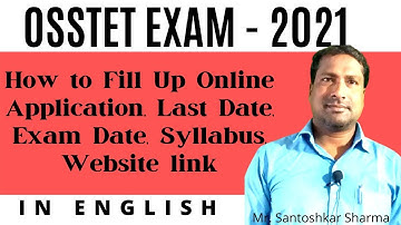 OSSTET 2021 Notification