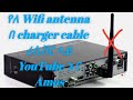  wifi antenna  charger cable    youtube  amos technology satellite techinfo