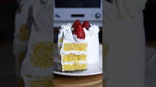 材料4つ!レンジで3分!いちごショートケーキ作り方!#簡単レシピ