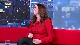 Keeley Donovan  Pantyhose & Satin Dress Look North 10Jan2024