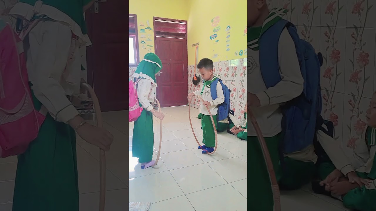 berjalan dengan hulahop