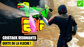 "SE DEGUISER ET FRAPPER TROIS CRISTAUX RESONANTS A LA FLECHE" ! (FORTNITE LES QUETES DE LA FLECHE) screenshot 3