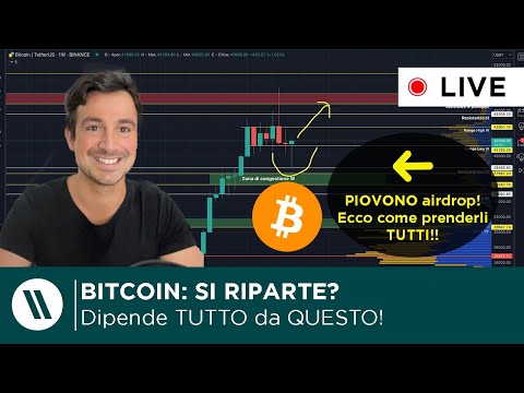 BITCOIN: SI RIPARTE? DIPENDE TUTTO DA QUESTE COSE! (ascolta!) | AIDROP: QUESTI NON PUOI PERDERTELI!!