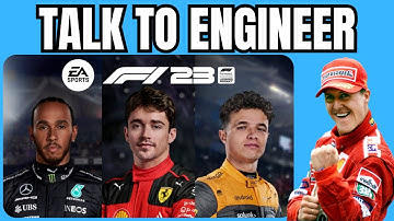 How to Talk to Engineer in F1 23 - Radio / Voice Commands #f123