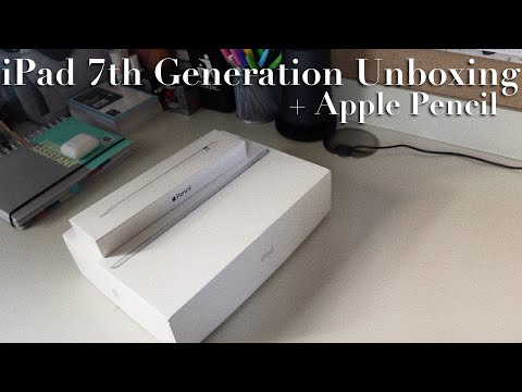 iPad 7th Generation & Apple Pencil Unboxing *aesthetic ASMR*