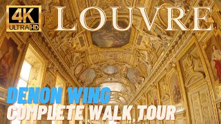 [4K] Louvre (wing Denon) reopens after lockdown - full walking tour with main pieces bookmarked