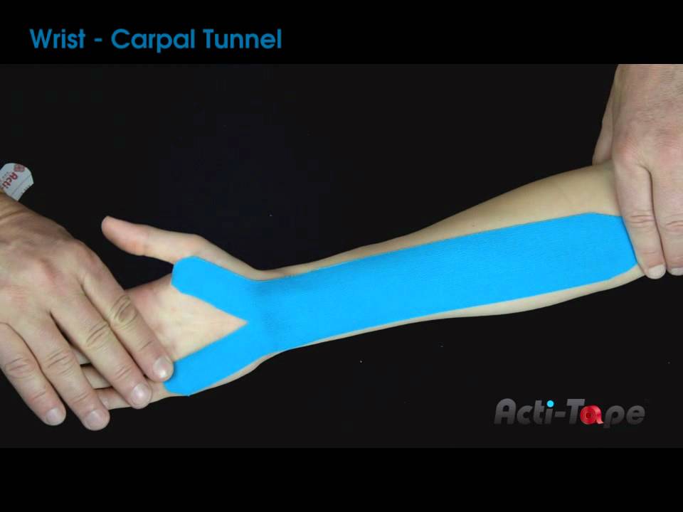 Acti-Tape - Wrist - Carpel Tunnel - YouTube