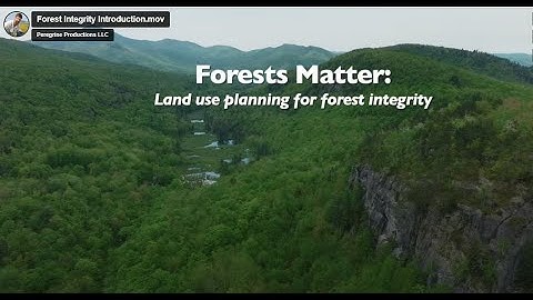 Forests Matter: Land Use Planning for Forest Integrity