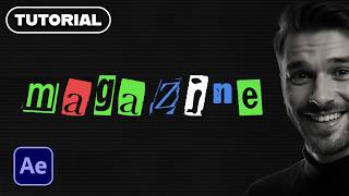 How to Create Magazine Text Animation in After Effects | Modern Typography Tutorial