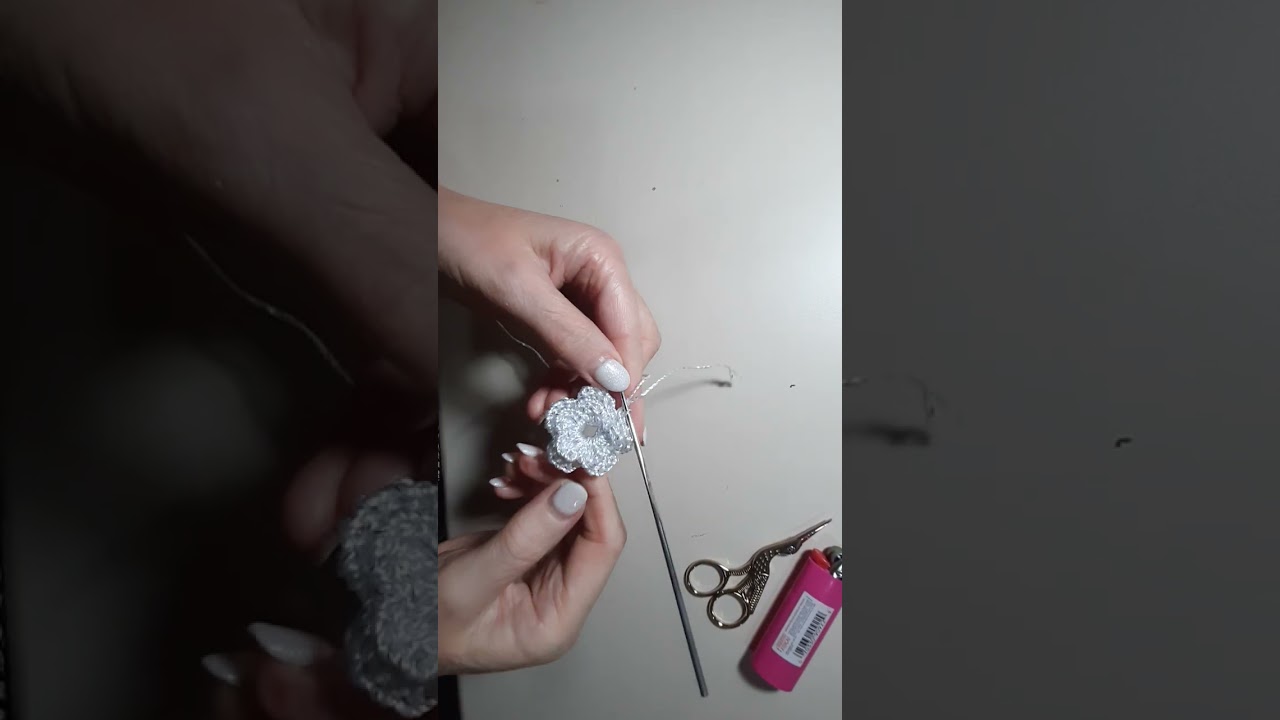 Como fazer flores de crochê para aplicacao
