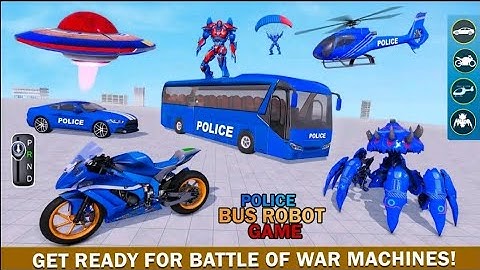 Bus robot Car War with Big battle machines Gameplay - Android/iOS.