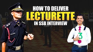 How To Deliver Lecturette in SSB Interview | What is Lecturette in SSB Interview | SSB Coaching