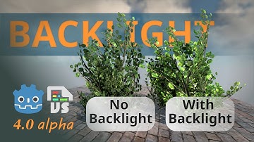 Backlight, Foliage Translucency - Godot 4.0 - Visual Shader