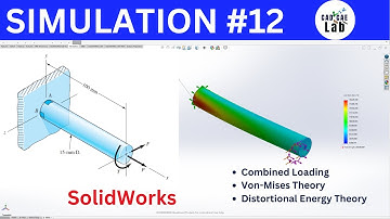 Hoe de Von Mises-spanning te berekenen | Gecombineerde krachten | FEA voor beginners | SolidWorks...