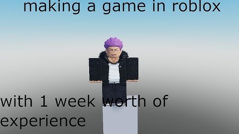 Making a roblox game with only 1 week of experience (devlog #1)