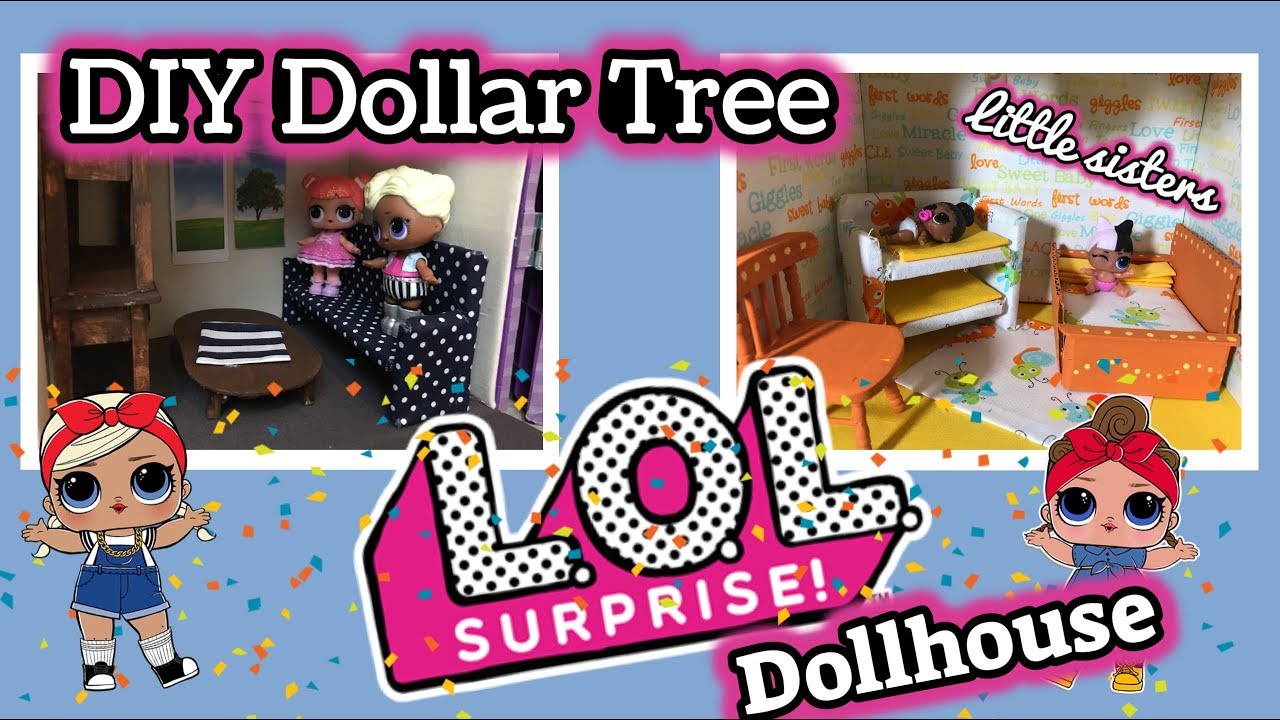  DIY  DOLLAR TREE LOL SURPRISE Dollhouse Miniature 
