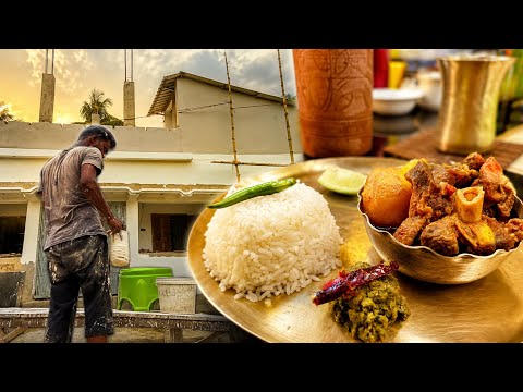 নতুন বাড়ি প্রায় কমপ্লিট🏡রবিবারে খাসির পাতলা ঝোল ভাত🤗