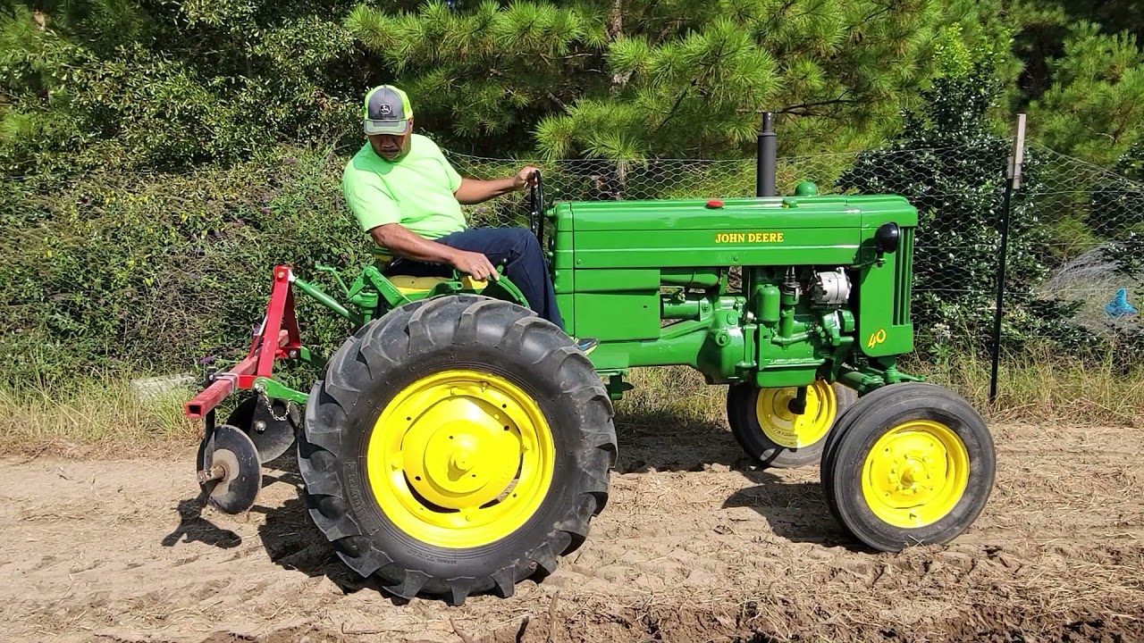 1954 John Deere 40 with Garden Disc Bedder