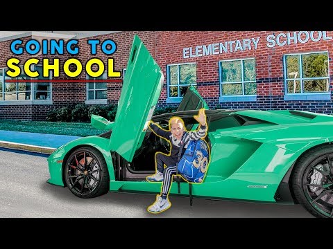 GOING TO SCHOOL IN A LAMBORGHINI! | The Royalty Family