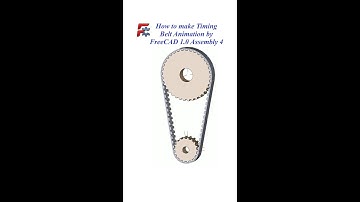 FreeCAD 1.0 Timing Belt Animation by Assembly 4