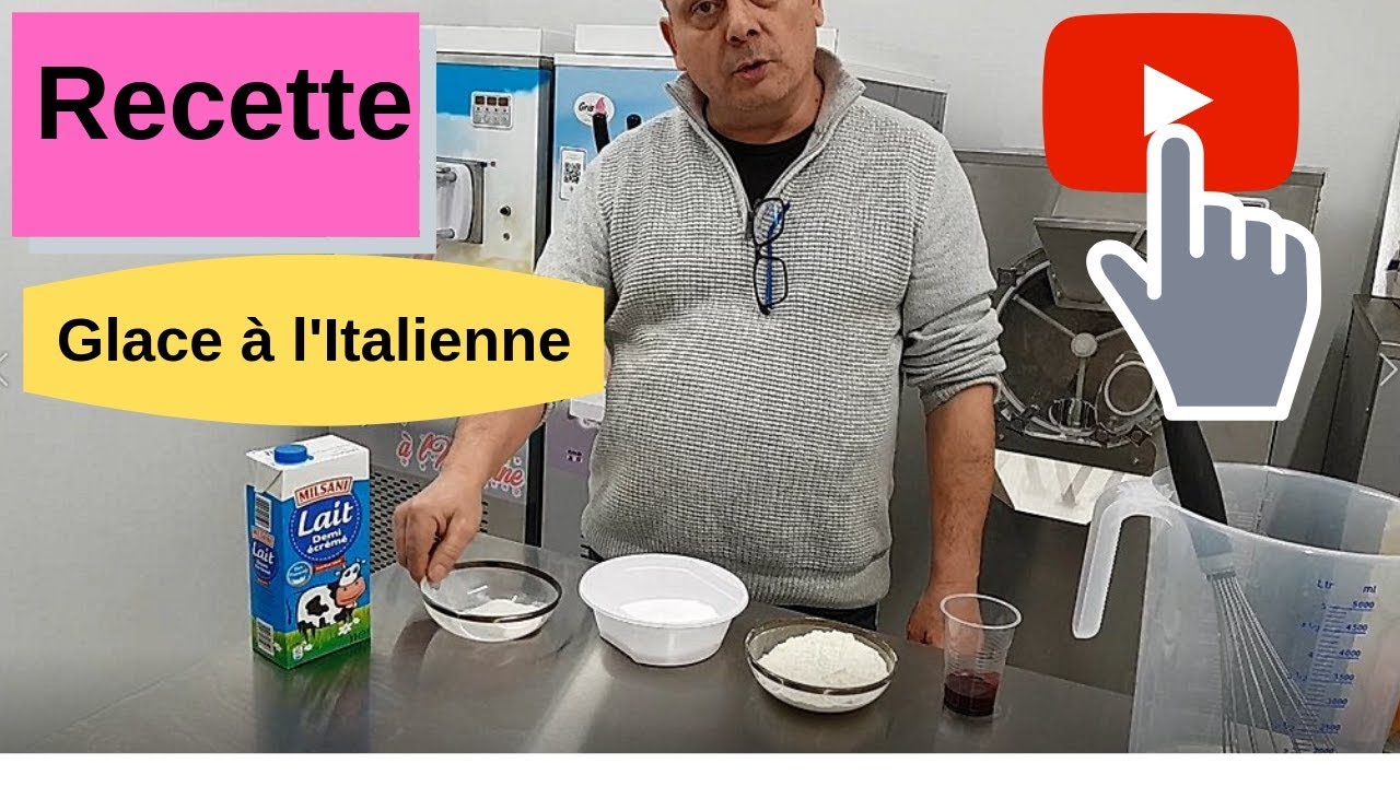 Recette de glace à la fraise pour machine à glace à l'italienne