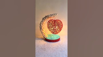 Beautiful Lamp For Badroom || Table Lamp Making || #shorts #youtubeshorts #light