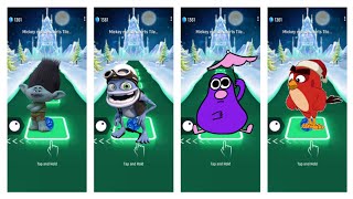 crazy frog  angry birds  Grimes  trolls tiles hop gameing video