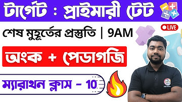 🔴WB Primary TET Math Class -10 | Math Pedagogy | অংক পেডাগজি 🔥 প্রাইমারি টেট অংক ক্লাস | TWS Academy
