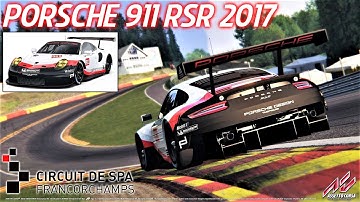 NEW Porsche 911 RSR 2017 HOTLAP at Spa - Assetto Corsa