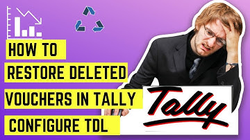How To Restore Deleted Voucher In Tally | Deleted Voucher In Tally | How To Recover Deleted Voucher