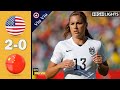 USA vs China 2-0 All Goals & Highlights | December 13, 2015