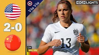 USA vs China 2-0 All Goals & Highlights | December 13, 2015