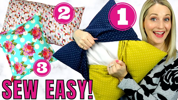 Envelope Pillow Cover Tutorial done 3 WAYS! / Beginner Sewing Tutorial