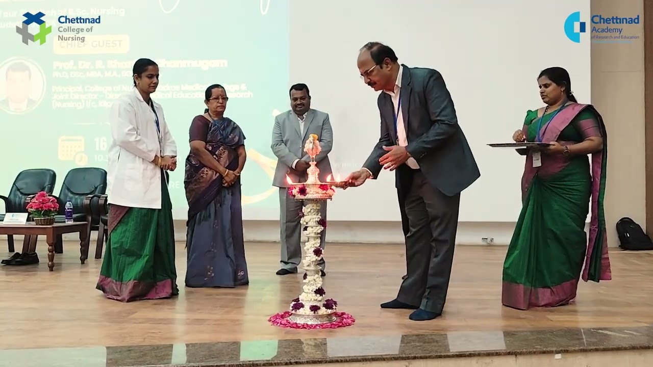 ✨ Lamp Lighting Ceremony 2025 | 20th Batch B.Sc Nursing | Chettinad College of Nursing, CARE ✨