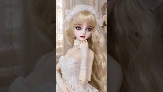 White Lace BJD Doll ✨ Hand-Painted Beauty in Motion#doll #bjd #bjddoll #dollgift #dollmakeup