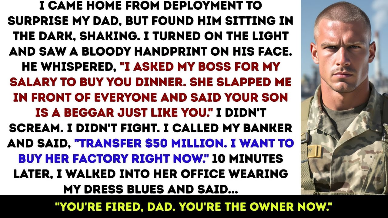 Factory Boss Slapped My Dad For Asking Salary—Her Billionaire Army Son Bought Factory Same Day
