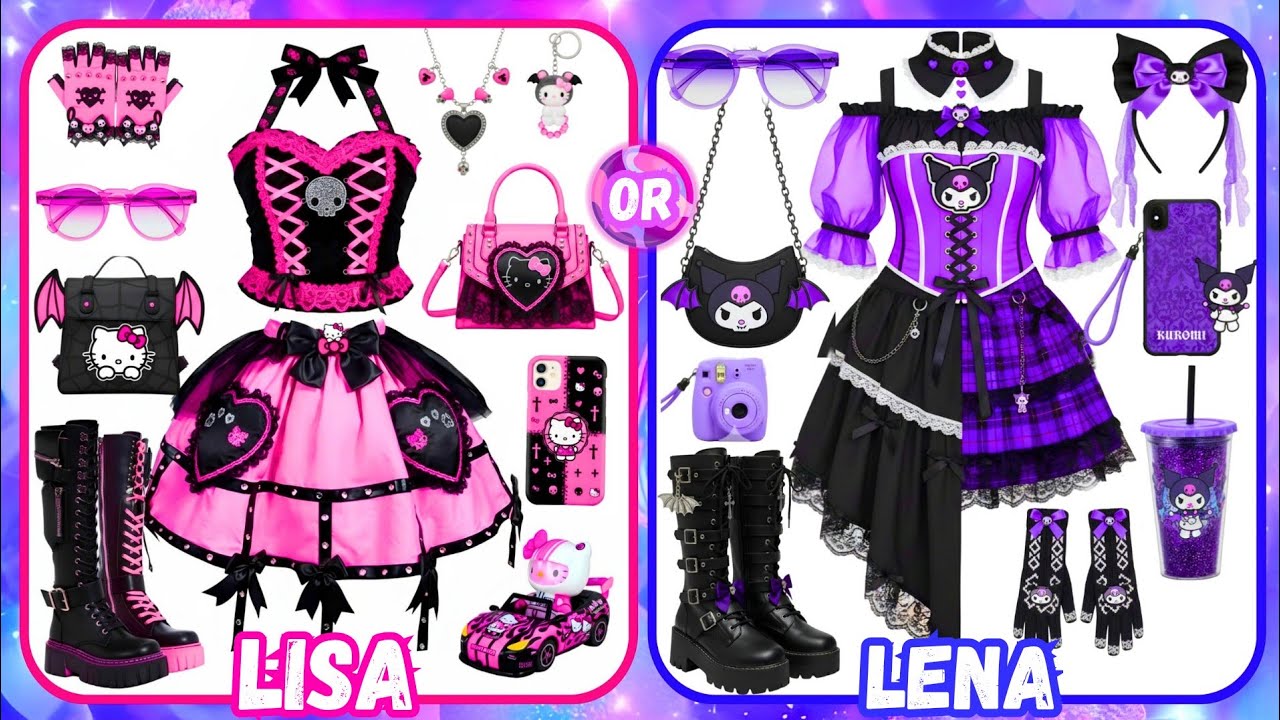 Лиза или Лена: розовый или фиолетовый — сложный выбор 😍 #lena #lisa #lisaandlena #lisaorlena #vir...