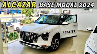 Base Model का बाप 🔥 Hyundai Alcazar Prestige New Update 2024 7 Seater Car 😍