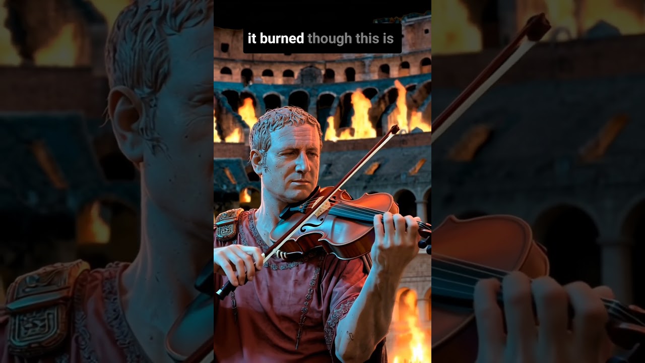 Nero let Rome burn to the ground