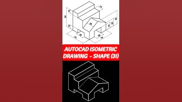 AutoCAD Isometric Drawing - Shape (31) #short #skills #tutorial #fyp #foryou