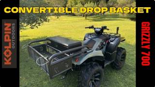 Kolpin Convertible drop basket install on "26 Grizzly 700