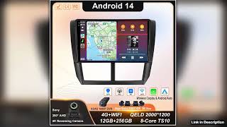 Android 14 Carplay Auto For Subaru Impreza GH GE 2007 2008 2009 2010 2011 Car Radio Multimedia Play