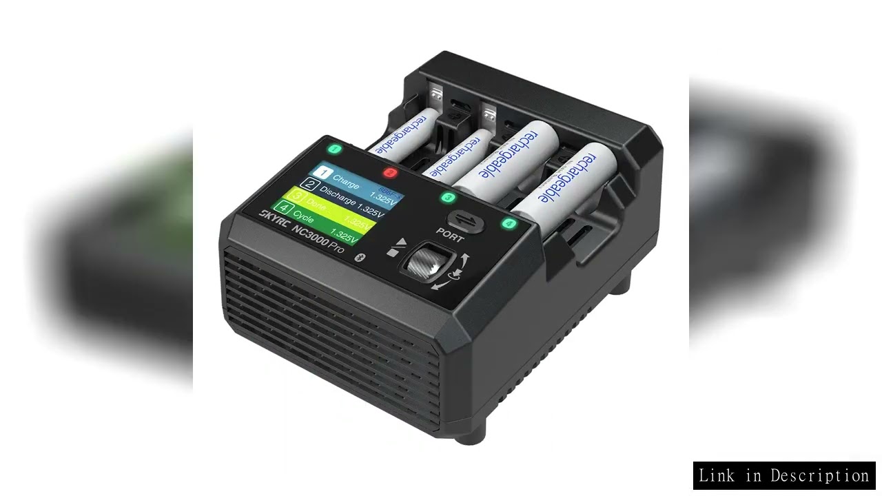 NEW SkyRC NC3000 Pro NiMH NiCd Battery Charger PD/QC AA/AAA Smart Battery Charger 4-slot LED Screen