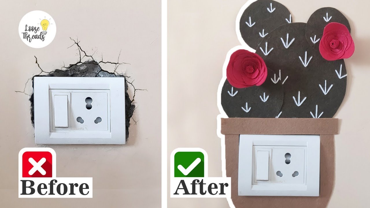 DIY Switch Board Art | Easy Felt Decor Idea | No Sew Felt Switchboard Art