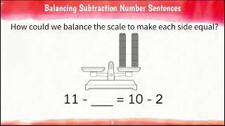 Copy of Balancing Subtraction Equations - 2/12 FRI