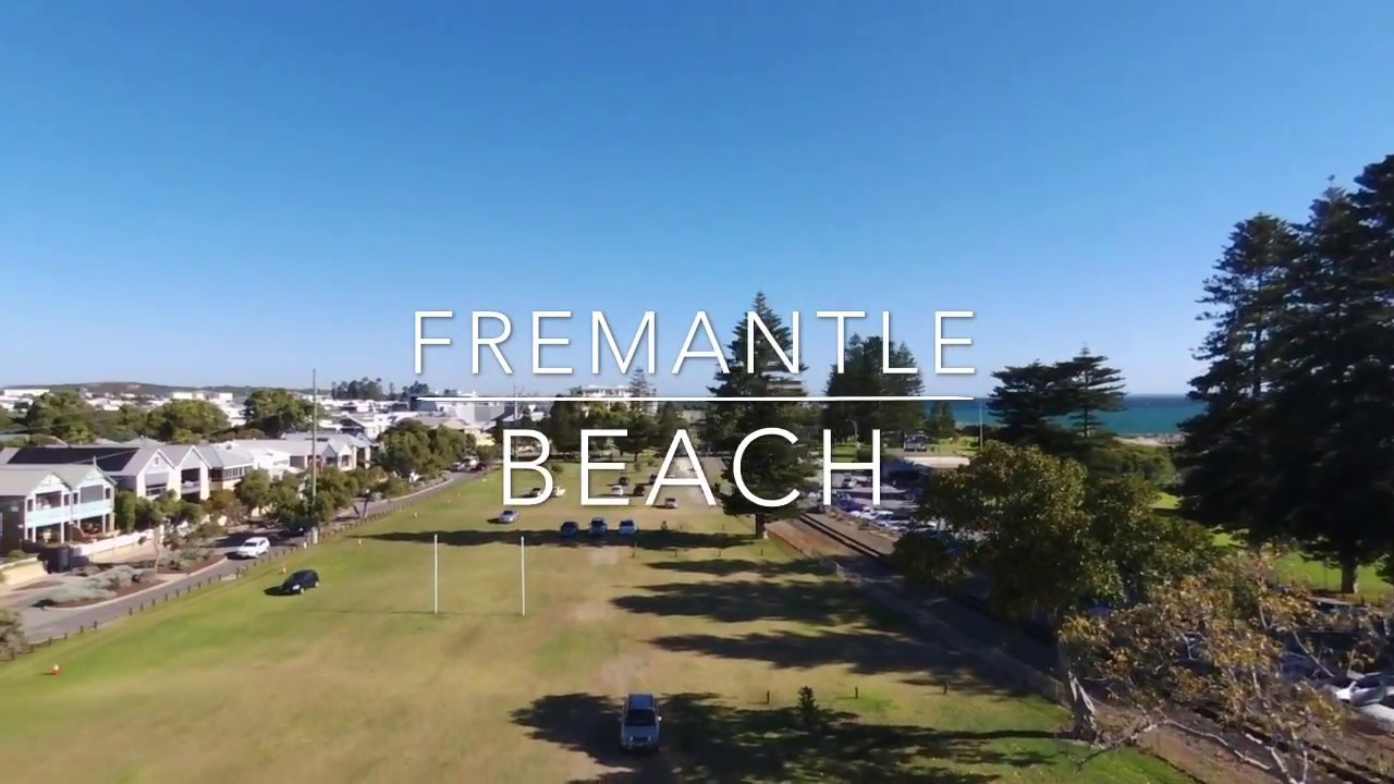 Fremantle Beach From A Drone