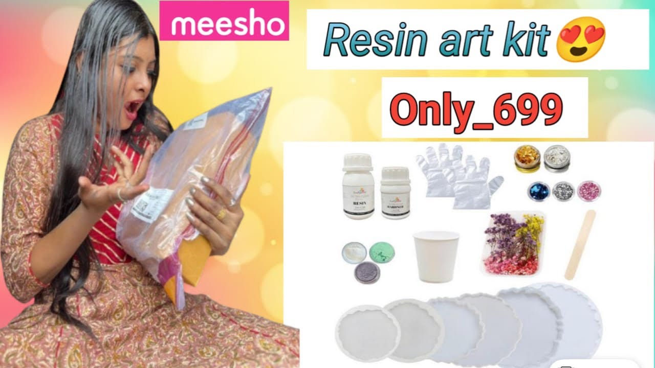 Meesho craft haul😱Resin art kit unboxing😱 | 