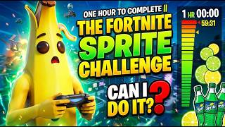 One hour to complete || THE FORTNITE SPRITE CHALLENGE || Can I Do It?