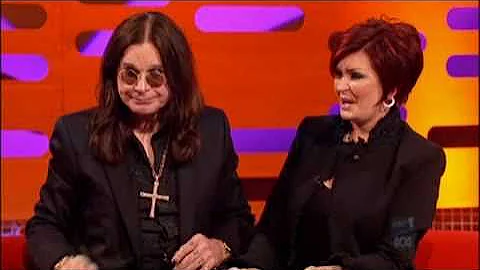 Ozzy Osbourne trying a health drink